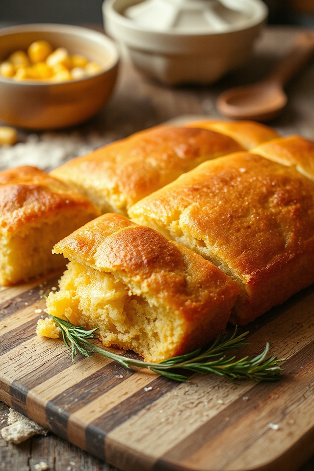 bake creamy cornmeal cake