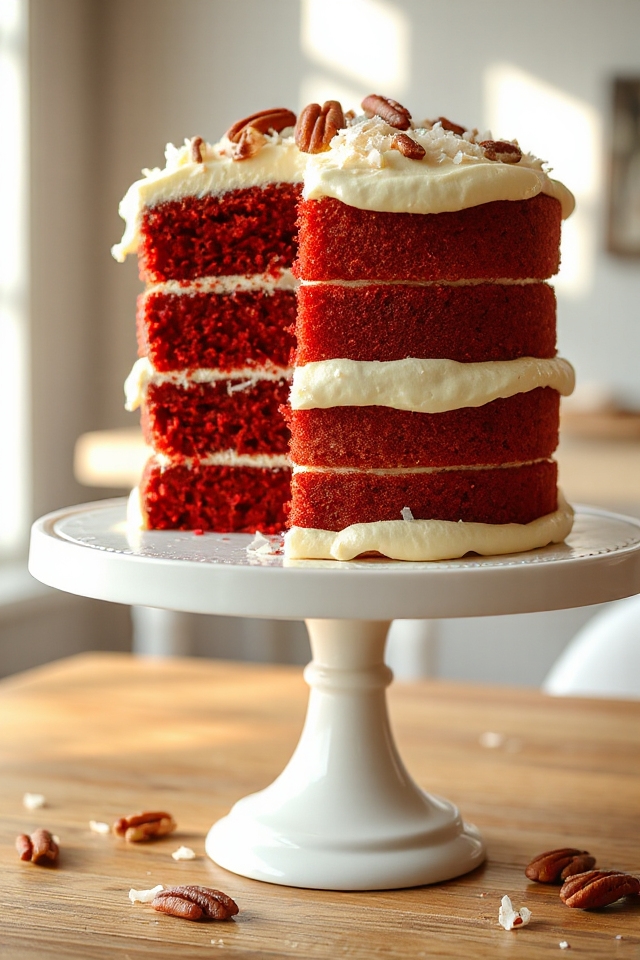 baking a vibrant cake