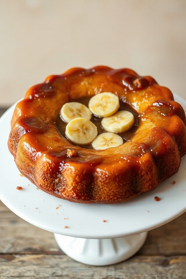 banana upside down cake recipe