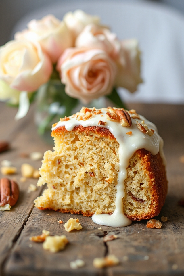cajun cake with coconut icing