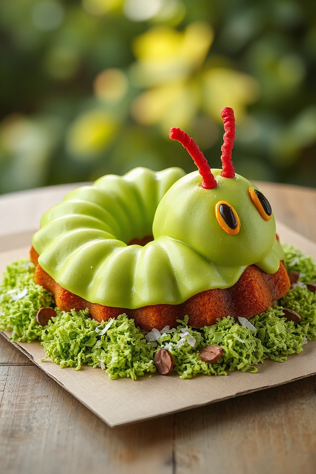 caterpillar cake baking adventure