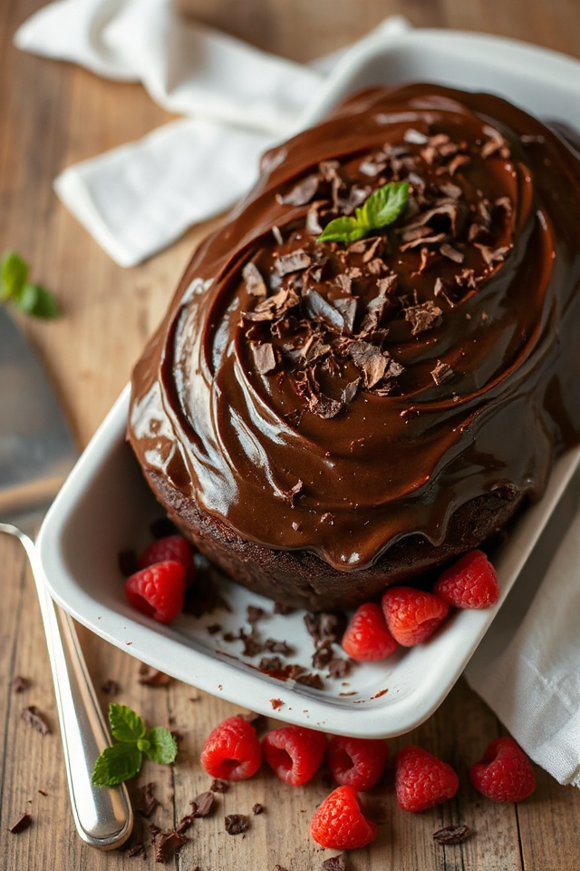 chocolate cake with mayonnaise
