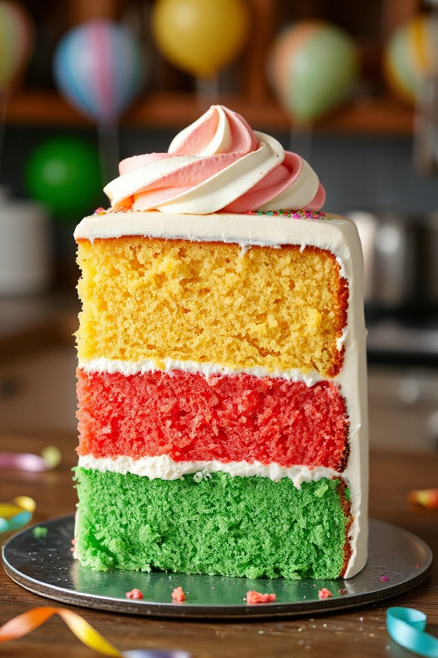 colorful cake baking fun