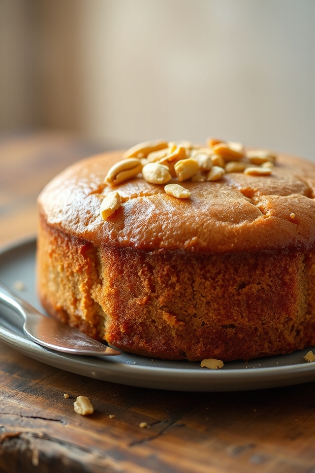 creamy peanut butter cake