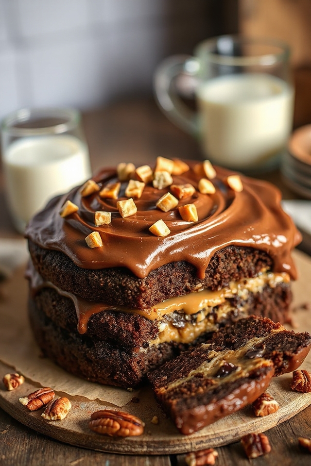 decadent turtle cake recipe