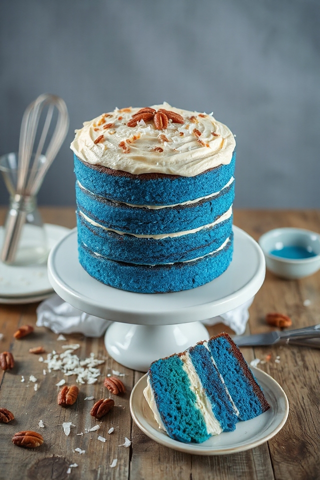 delicious blue velvet dessert