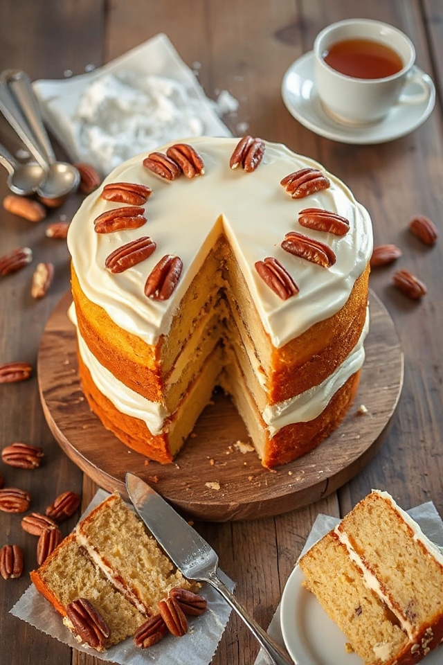 delicious butter pecan cake