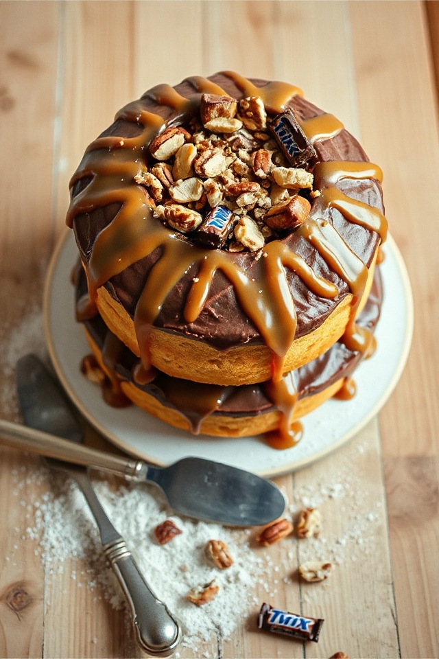 delicious candy bar dessert