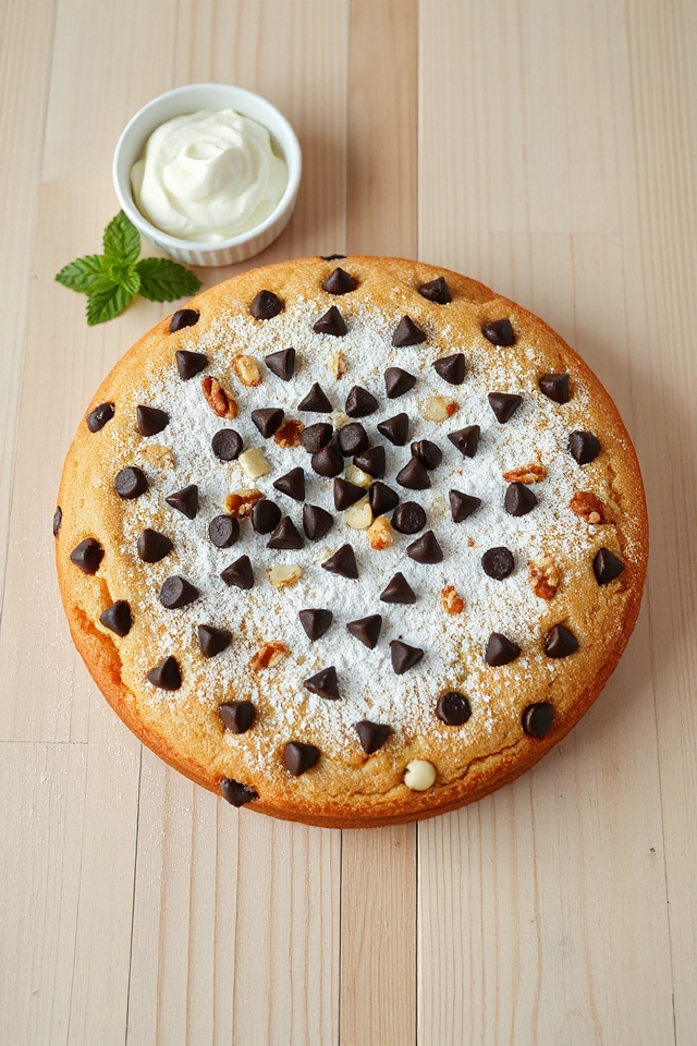 delicious chocolate chip cake