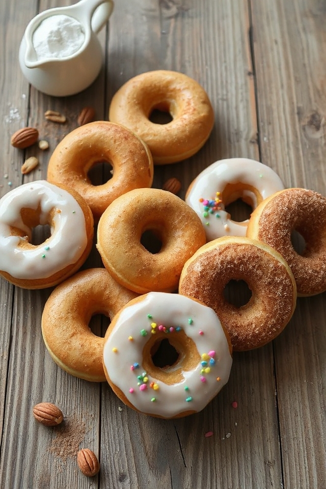 delicious homemade cake donuts