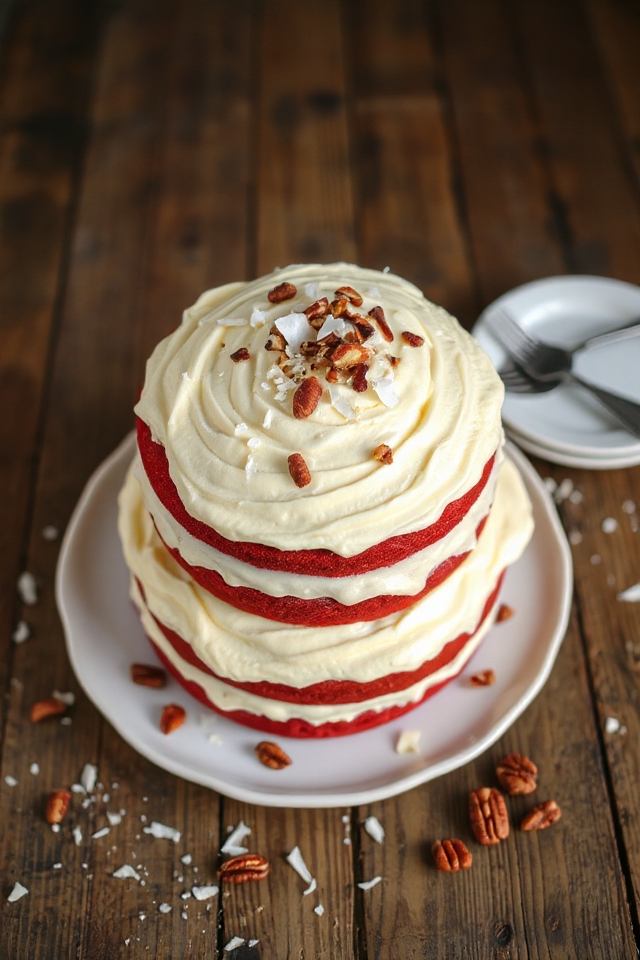 delicious red velvet dessert