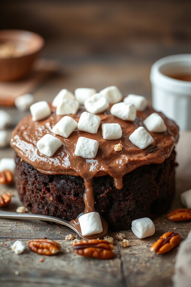 deliciously messy chocolate cake