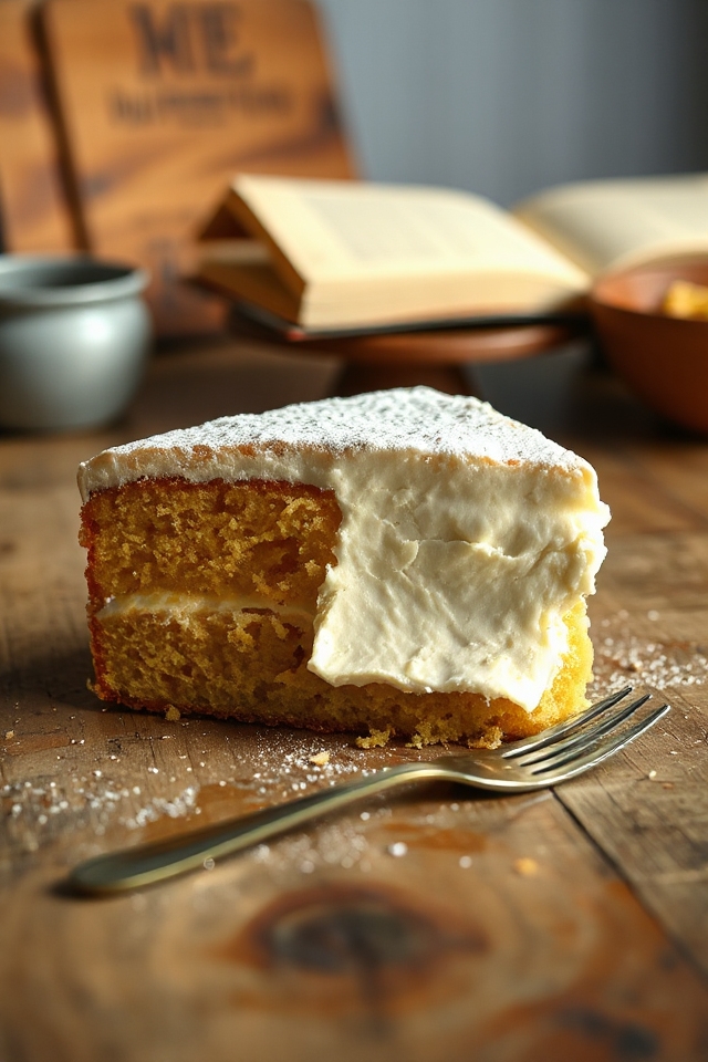 delightfully rich creamy cake