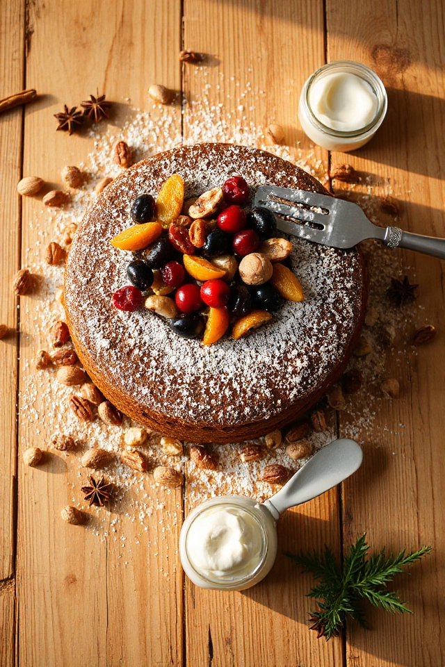 festive holiday dessert creation