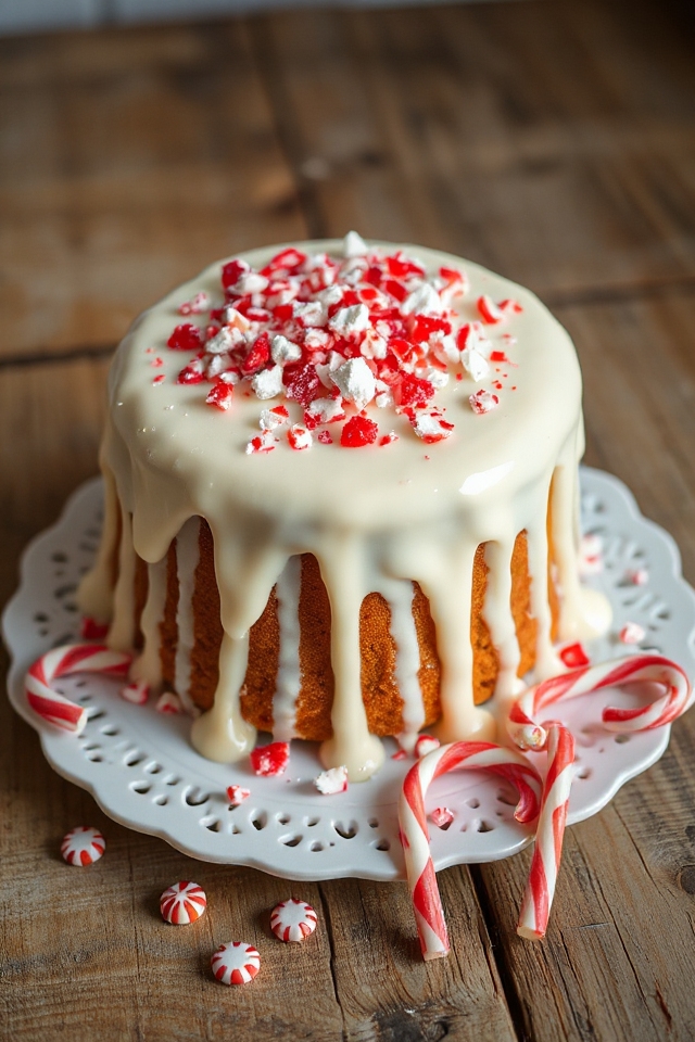 festive peppermint flavored dessert