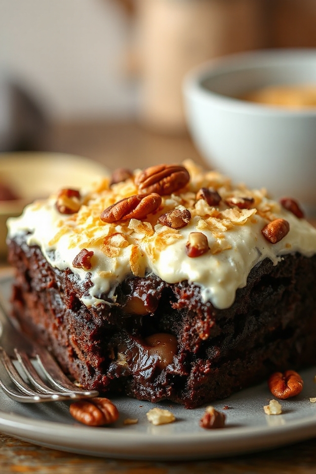german chocolate dump cake
