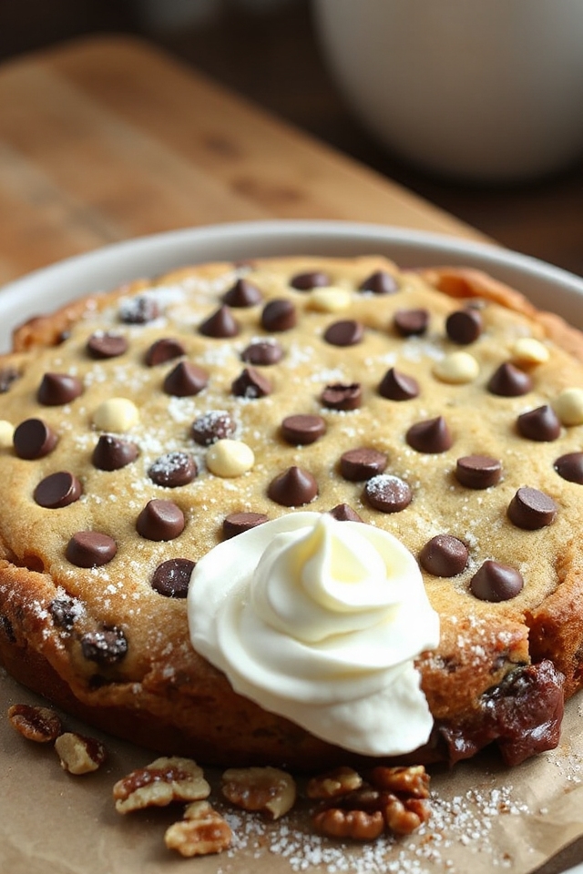 indulgent chocolate chip cake