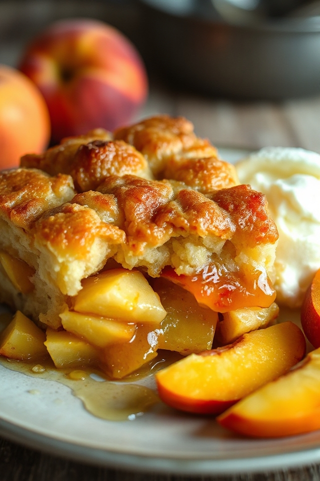 peach dump cake recipe instructions