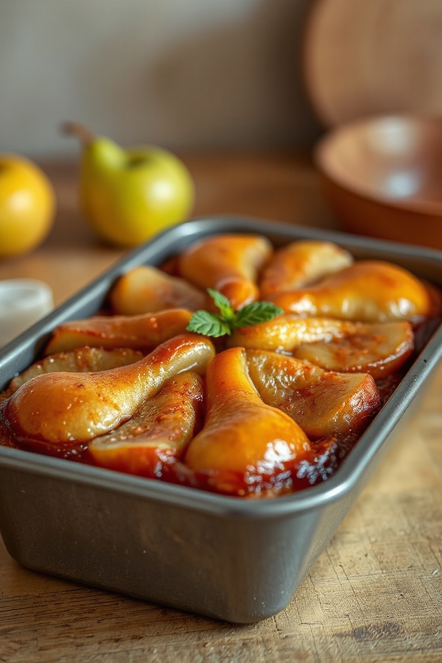 pear upside down cake recipe