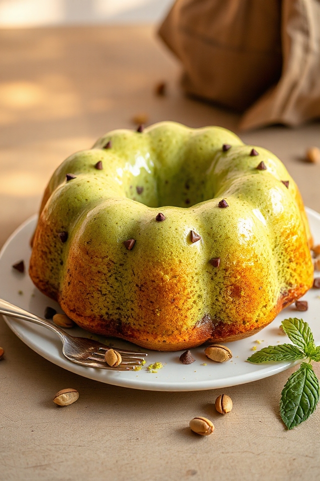 pistachio cake baking instructions