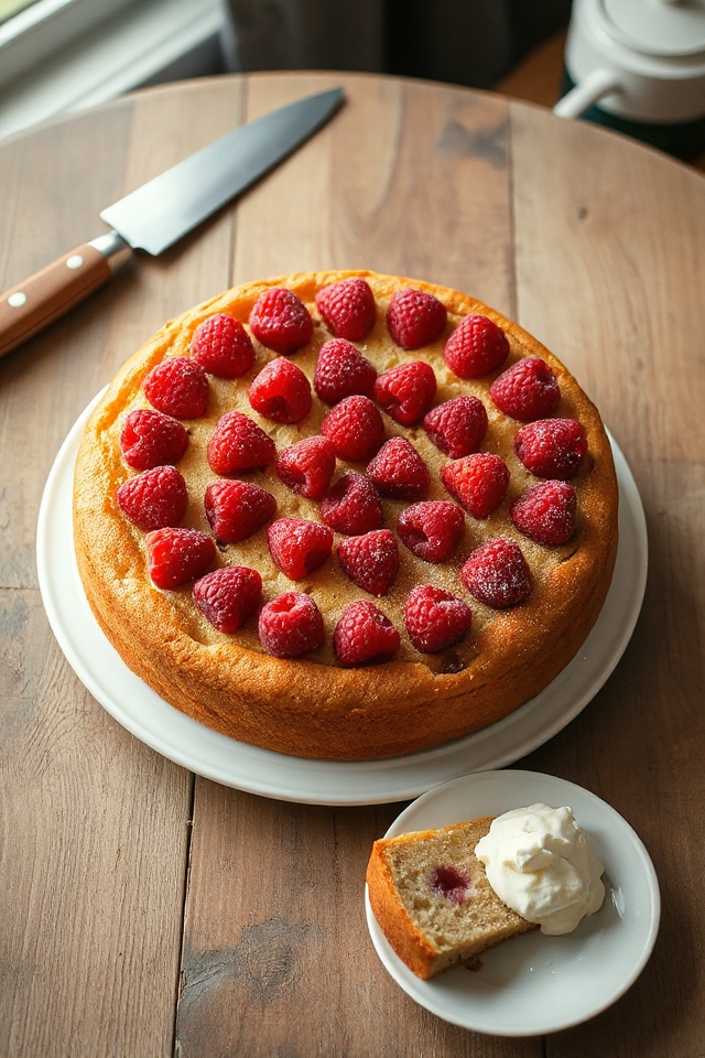 raspberry cake baking instructions