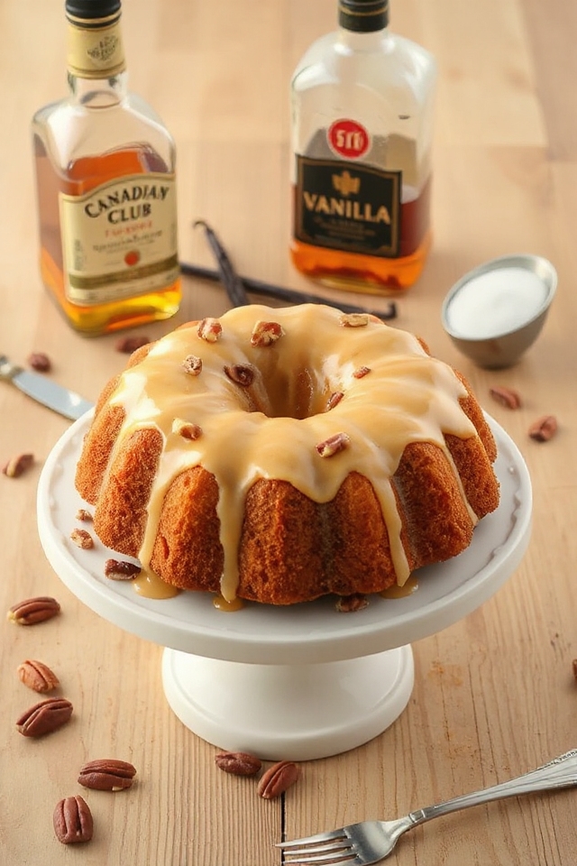 whiskey cake baking instructions