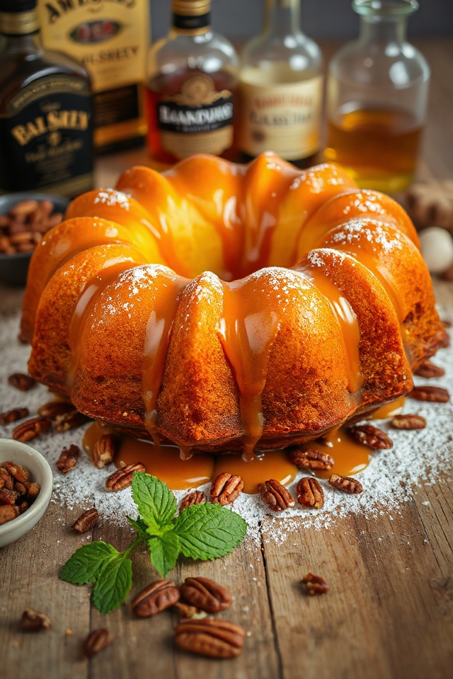 whiskey infused moist cake